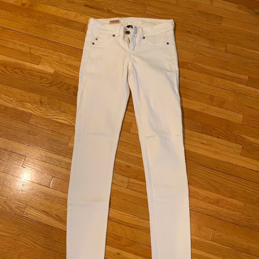 Fragile Blue Jeans - White Jeans, Skinny (Size 26)